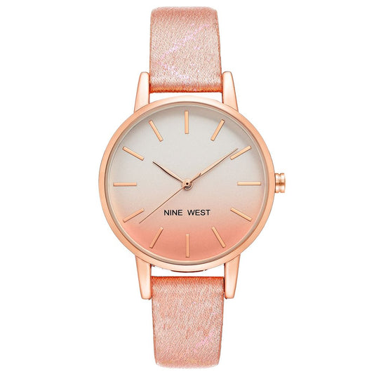 Nine West Multicolor Leather Dress Watch