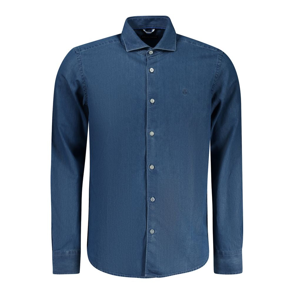 North Sails Blue Cotton Men Shirt