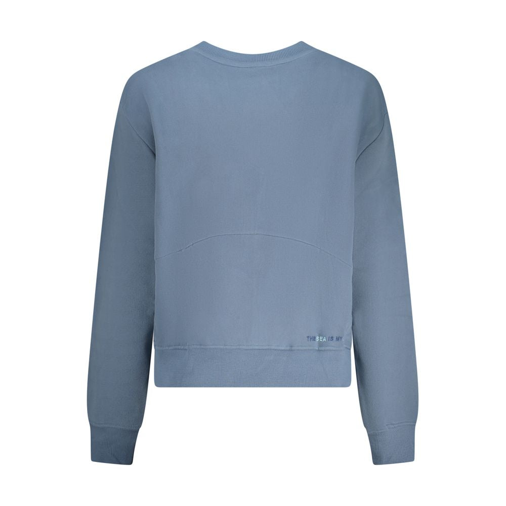North Sails Blue Cotton Women Sweatshirt