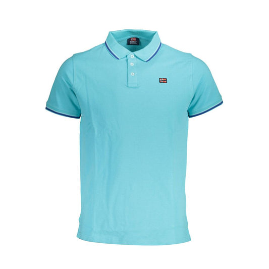 Norway 1963 Light Blue Cotton Men Polo Shirt