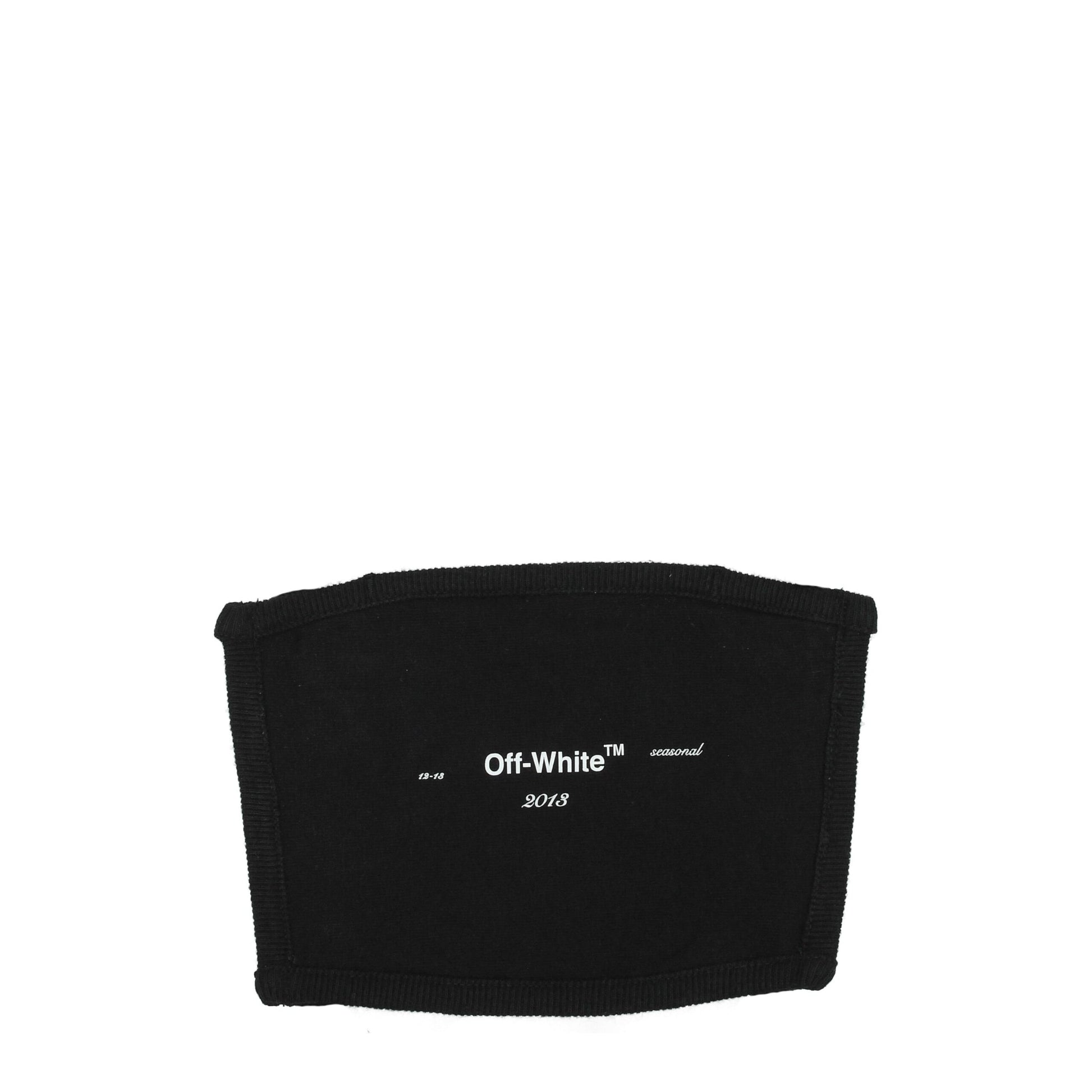Off-White Black Cotton Facemasks