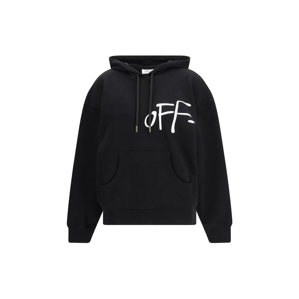 Off-White Black Cotton Sweatshirt