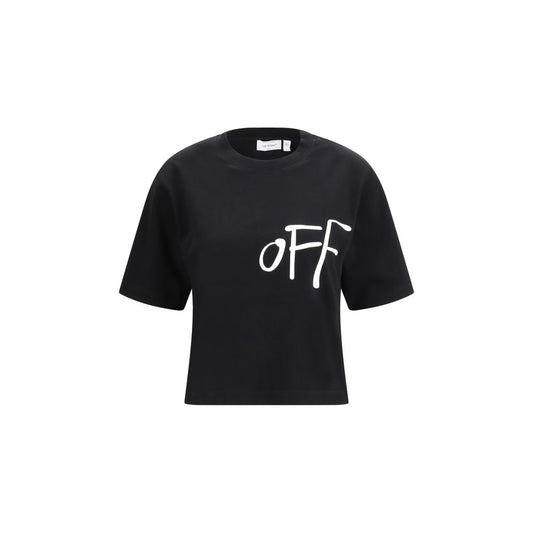 Off-White Black Cotton T-Shirt