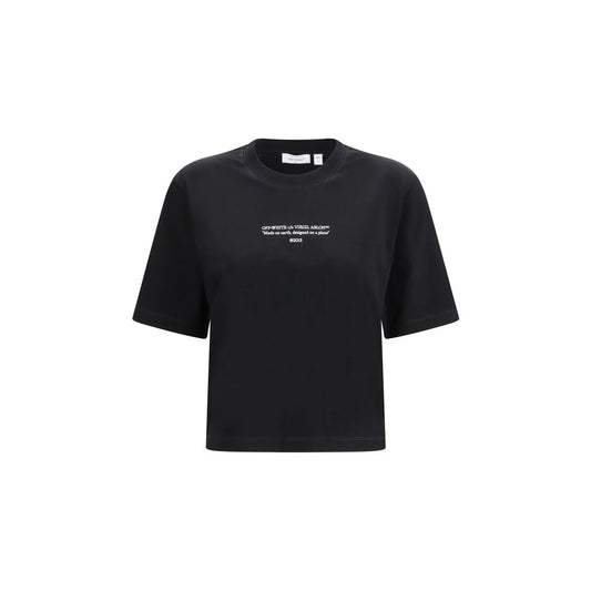 Off-White Black Cotton T-Shirt
