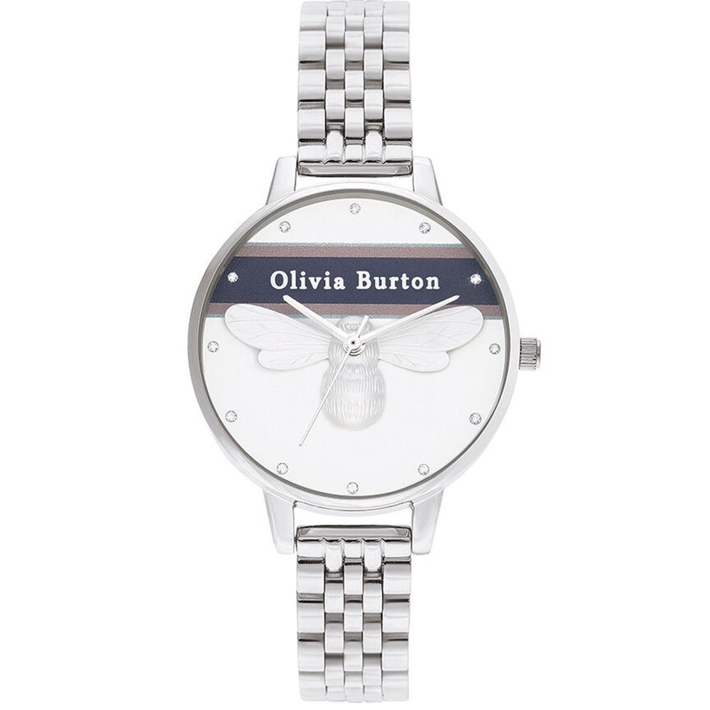 Olivia Burton Silver Steel Watch