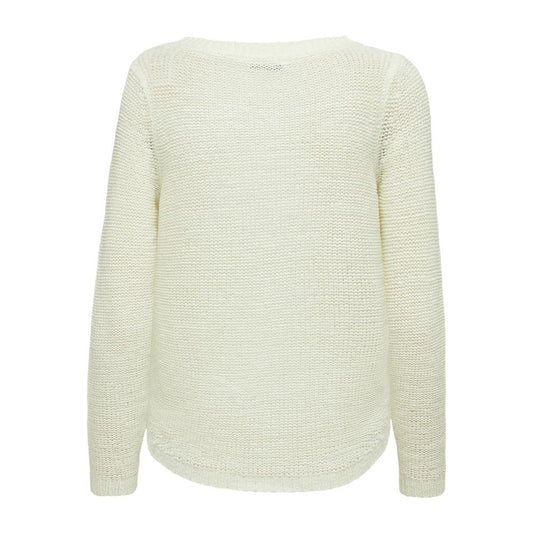 Only White Polyester Sweater