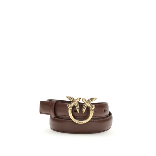 PINKO Bicolor Calf Leather Bos Taurus Regular Belt
