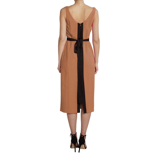 PINKO Brown Polyester Dress