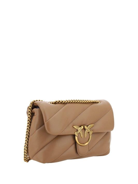 PINKO Elegant Quilted Calf Leather Shoulder Bag