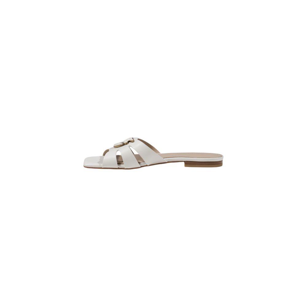 PINKO White Leather Sandal