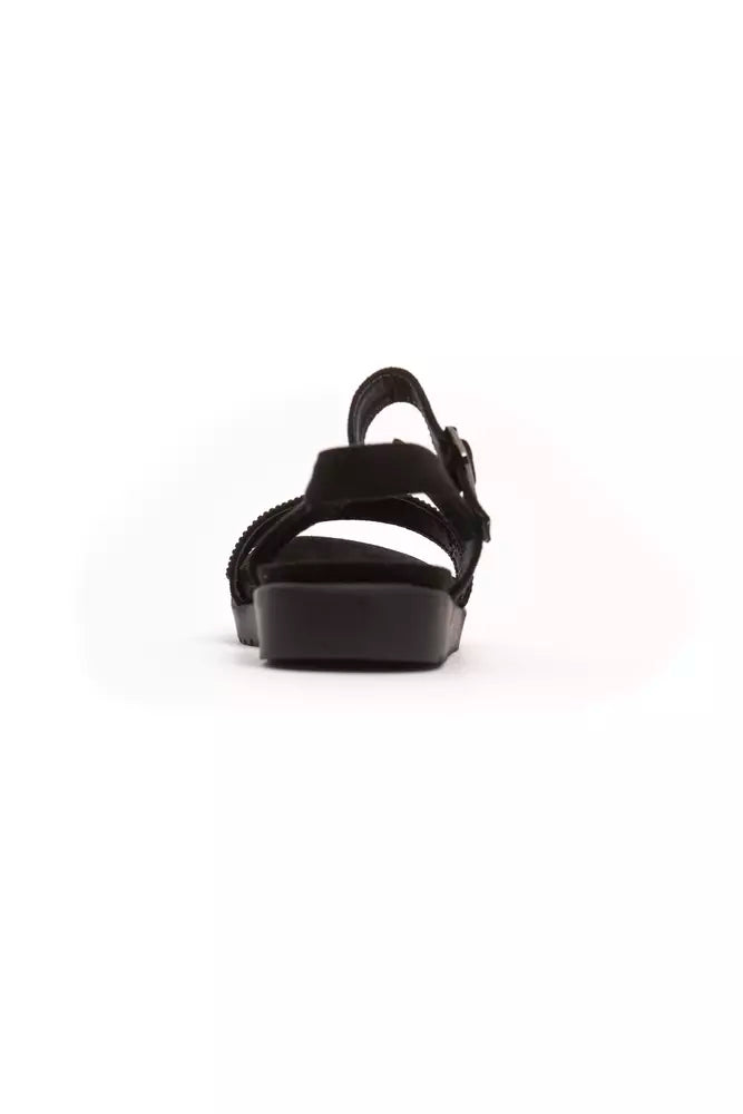 Péché Originel Black Textile Women Sandal