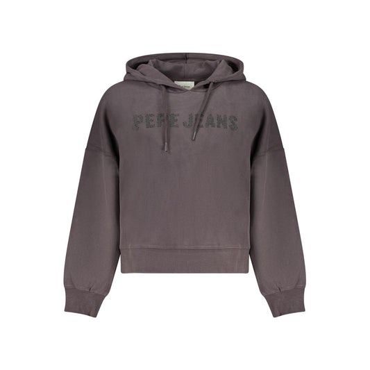 Pepe Jeans Black Cotton Sweatshirt