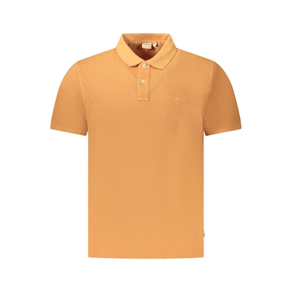 Pepe Jeans Orange Cotton Men Polo Shirt