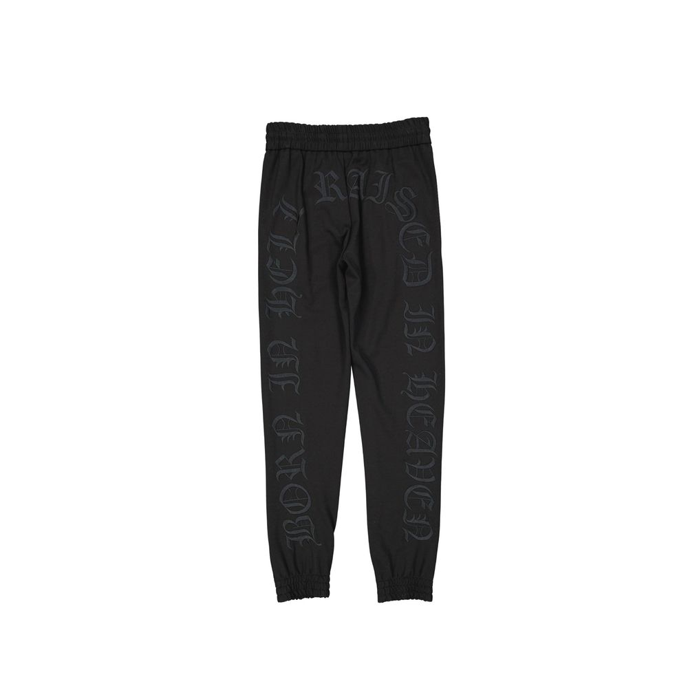 Philipp Plein Black Elastane Joggers Workout Pants