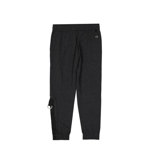 Philipp Plein Gray Cotton Joggers Workout Pants