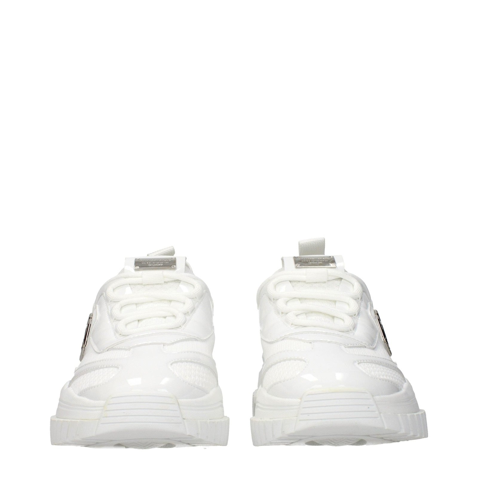 Philipp Plein White Fabric Chunky Sneakers