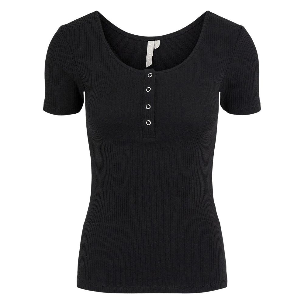 Pieces Black Cotton Top