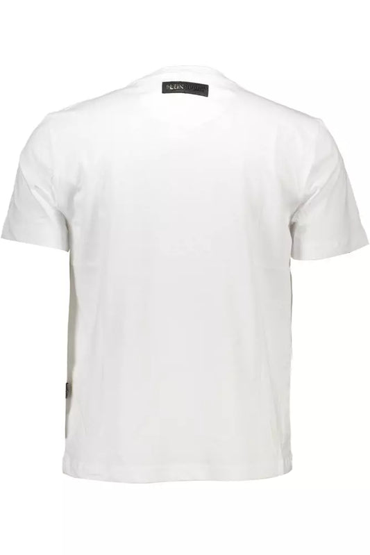 Plein Sport White Cotton Men T-Shirt