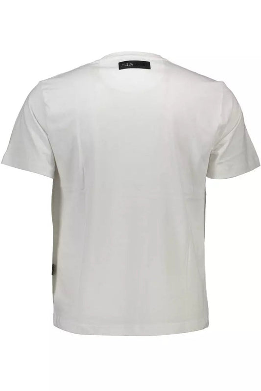 Plein Sport White Cotton Men T-Shirt