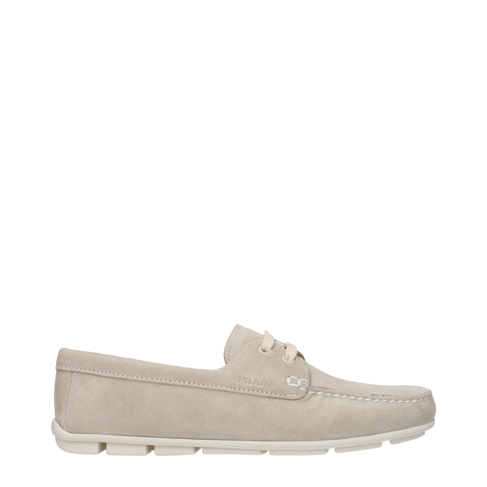 Prada Gray Leather Loafer