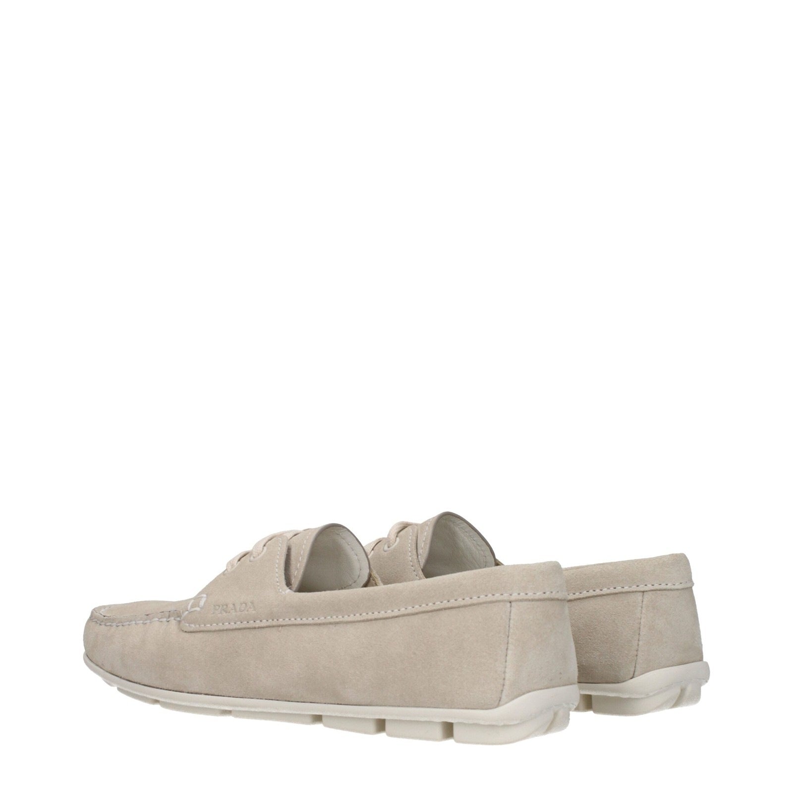 Prada Gray Leather Loafer