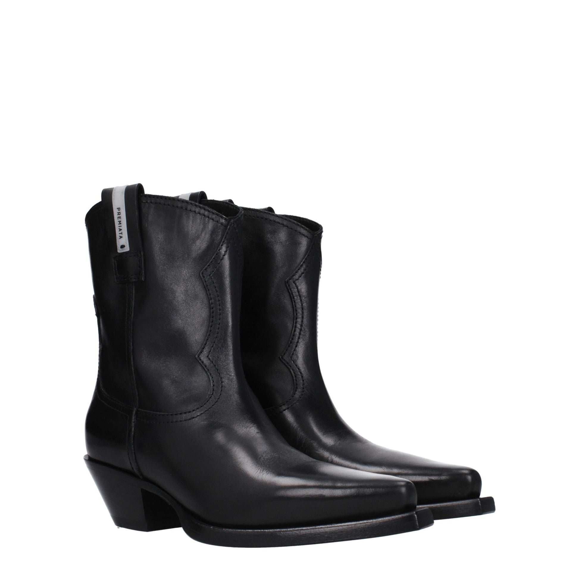 Premiata Black Leather Ankle