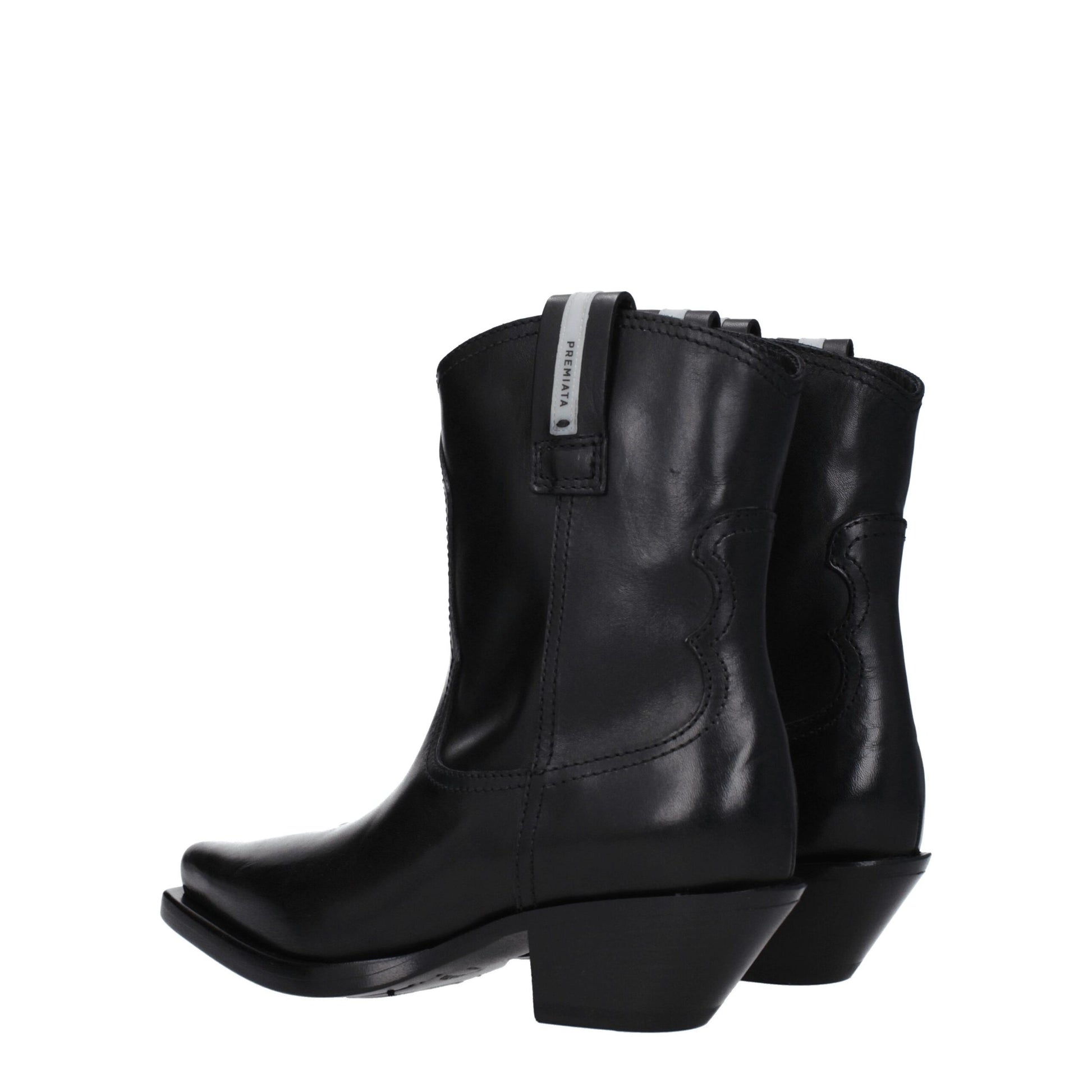 Premiata Black Leather Ankle