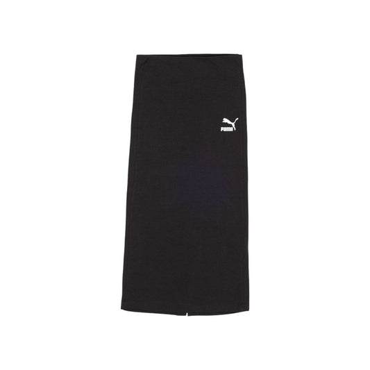Puma Black Cotton Long Skirt