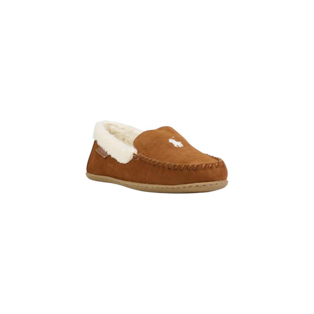 Ralph Lauren Brown Suede Leather Slippers