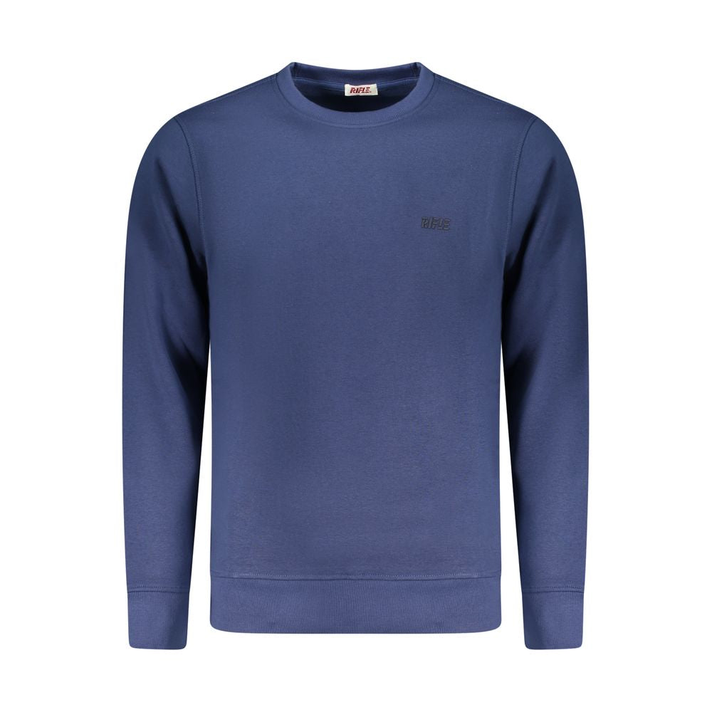 Rifle Blue Cotton Men Sweatshirt