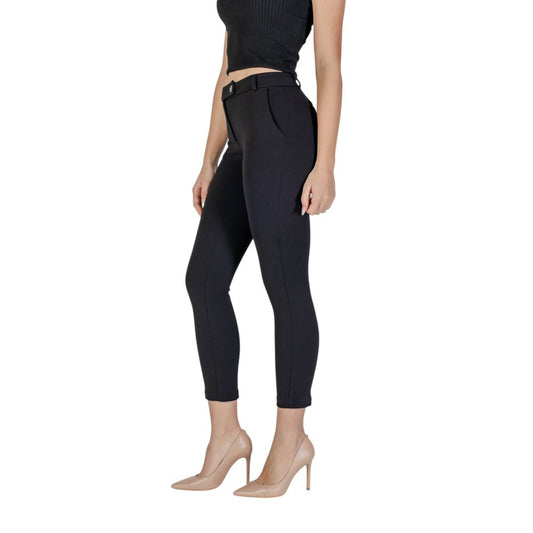 Rinascimento Black Polyester Jeans & Pant