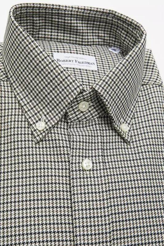 Robert Friedman Beige Cotton Men Shirt