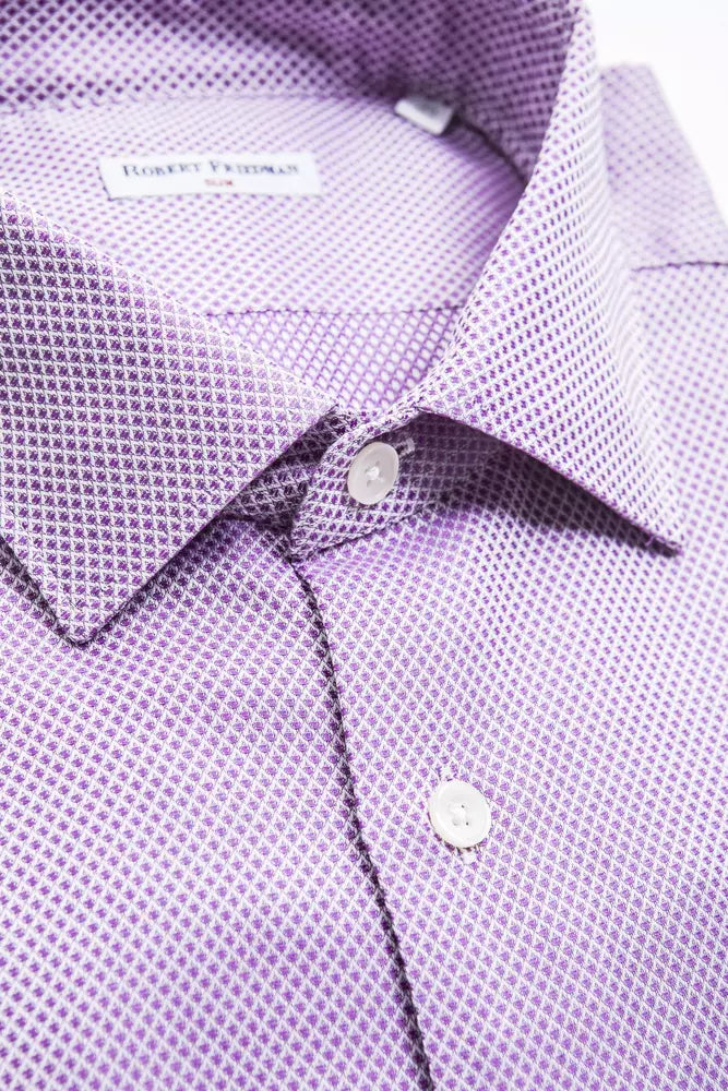 Robert Friedman Pink Cotton Men Shirt