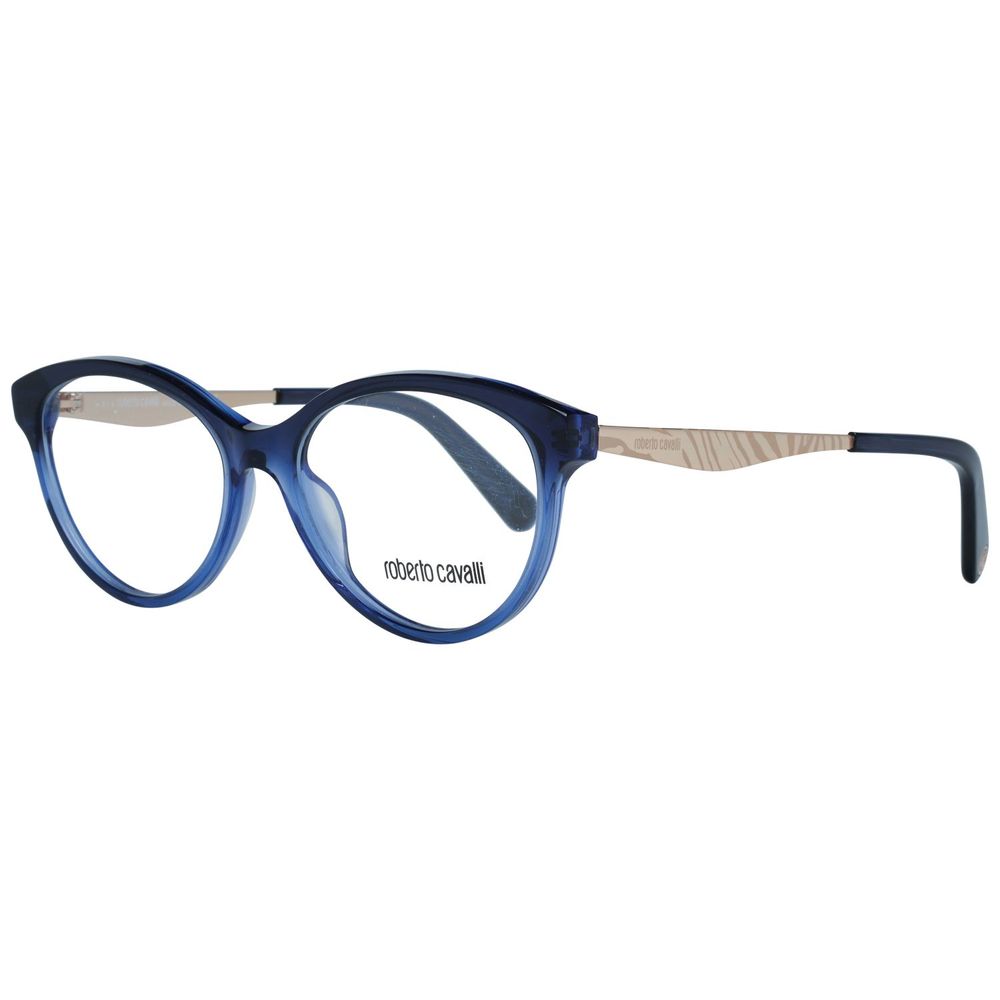 Roberto Cavalli Blue Metal Glasses Frames