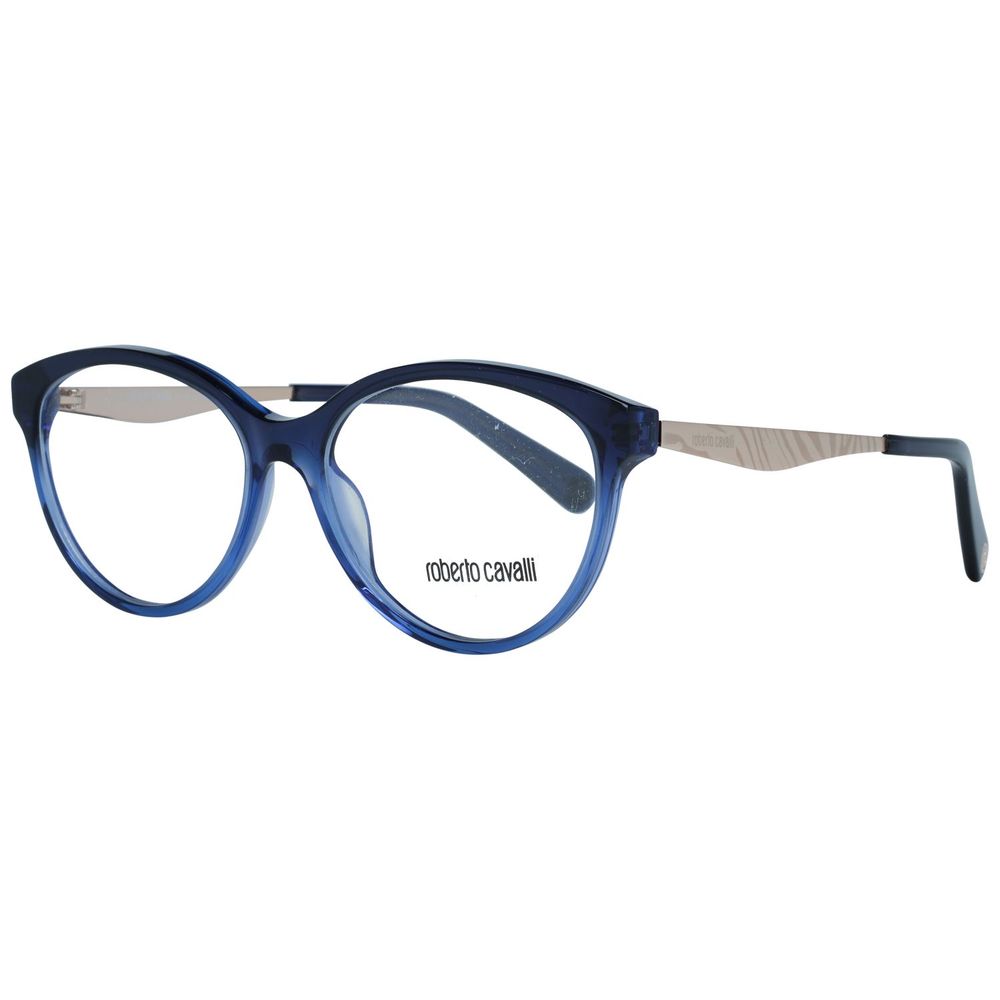 Roberto Cavalli Blue Metal Glasses Frames
