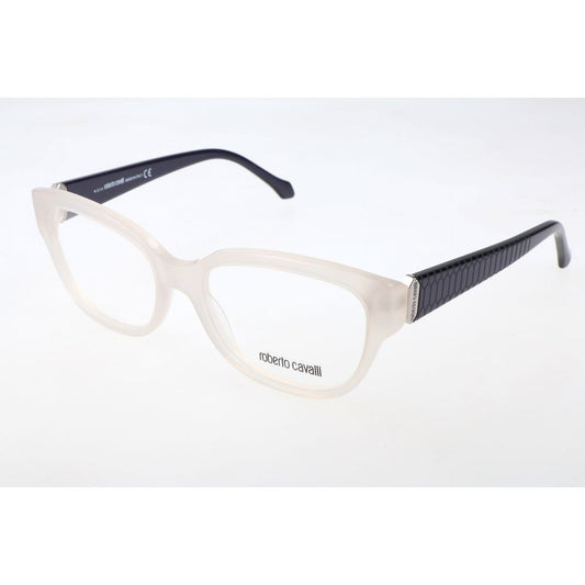 Roberto Cavalli White Acetate Glasses Frames