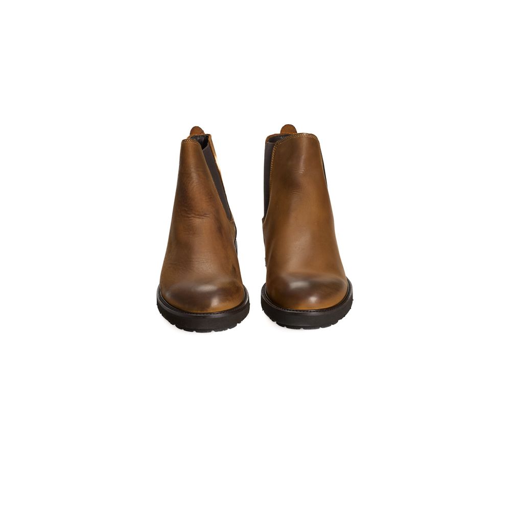 Roberto Pepe Luxury Brown Calfskin Boot
