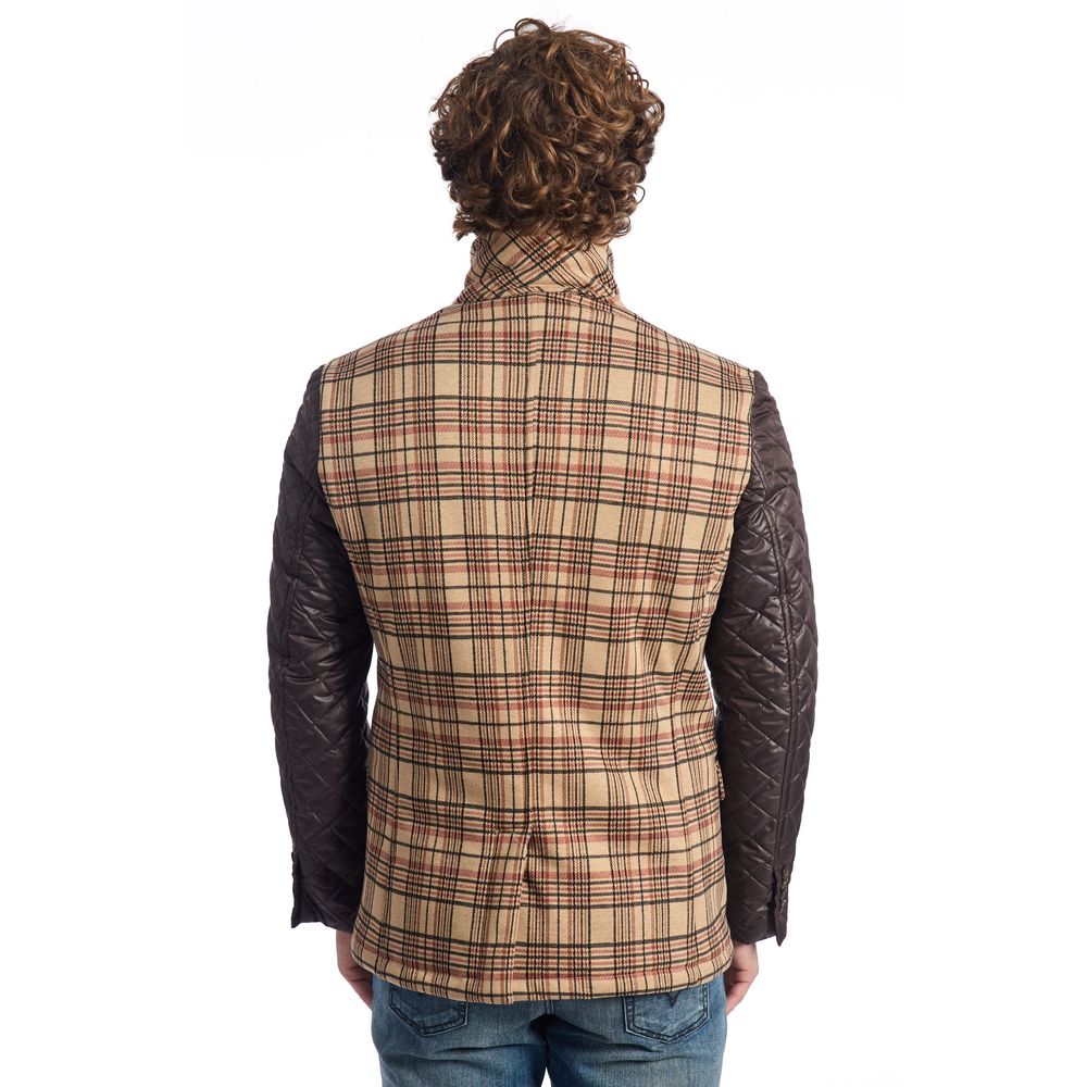 Roberto Pepe Luxury Brown Viscose Jacket