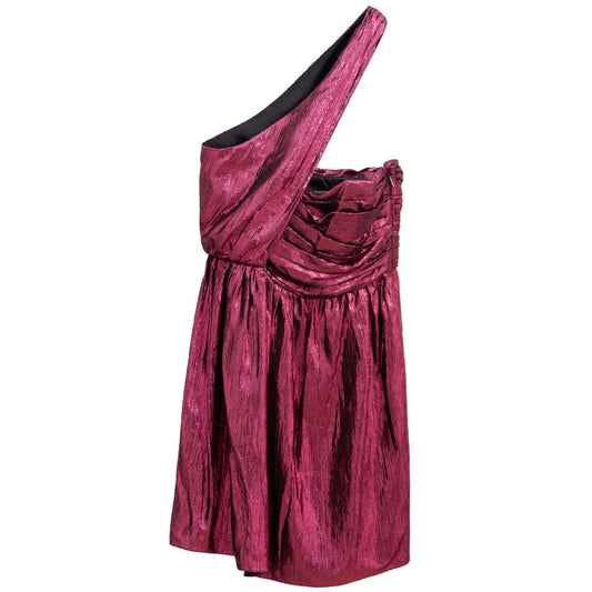 Saint Laurent Fuchsia Viscose Short Dress