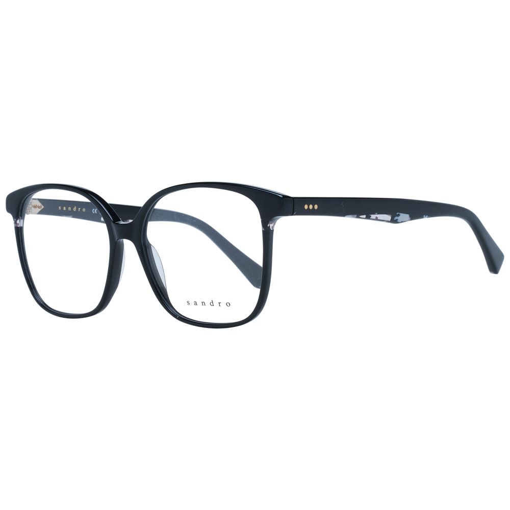 Sandro Black Stainless Steel Glasses Frames