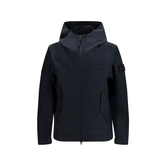 Stone Island Black Polyester Coat