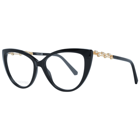 Swarovski Elegant Black Cat Eye Designer Eyeglasses