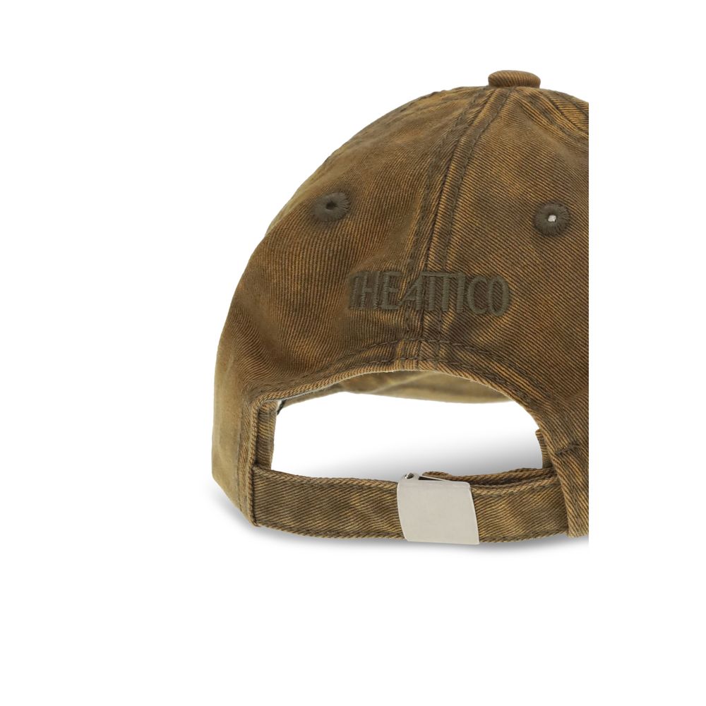 The Attico Brown Cotton Cap Baseball Hat