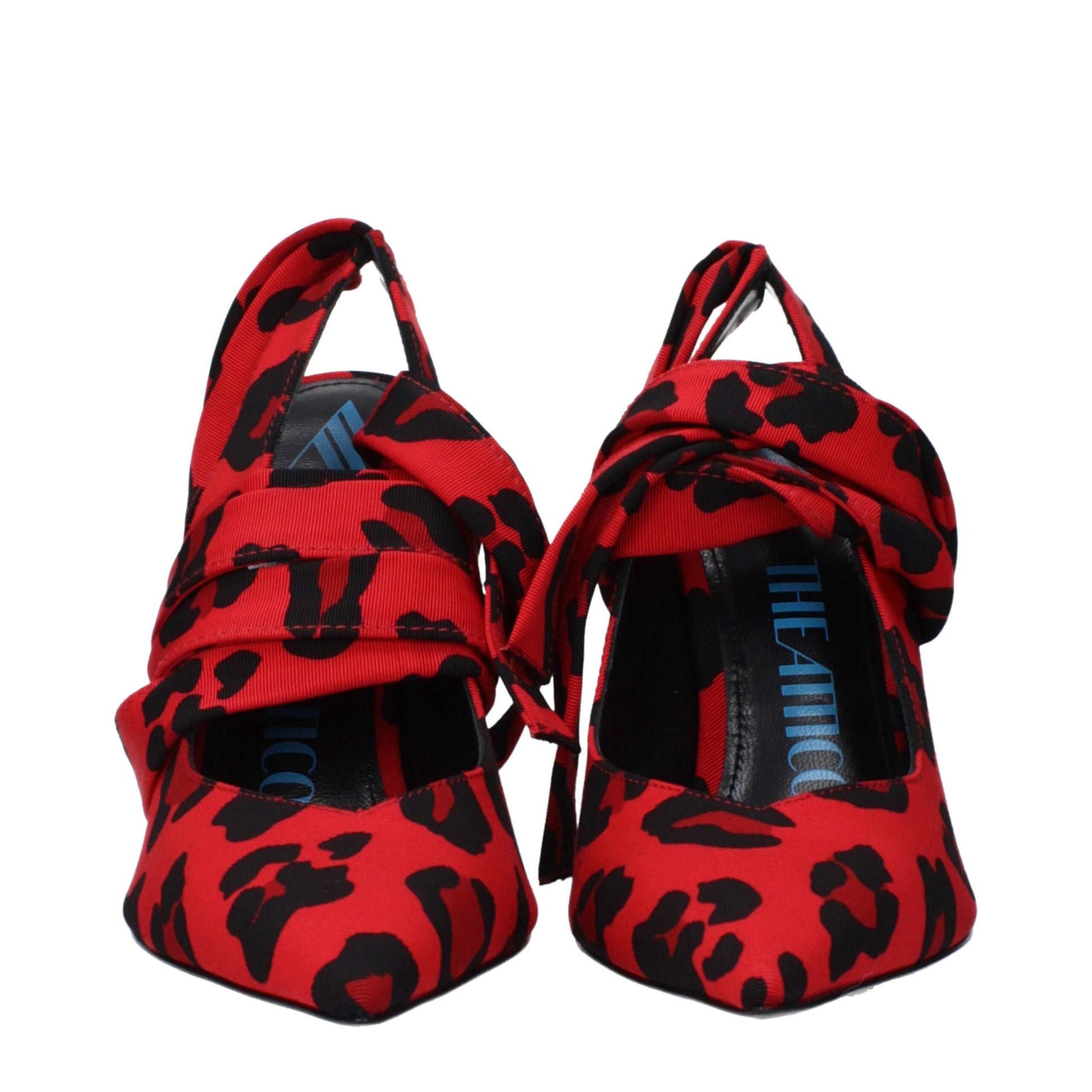 The Attico Red Fabric Sandal