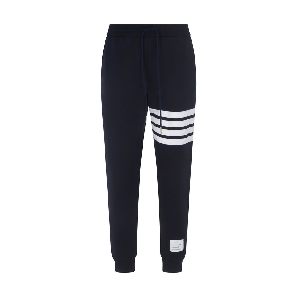 Thom Browne Blue Cotton Joggers Workout Pants