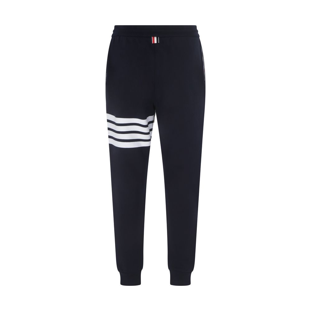Thom Browne Blue Cotton Joggers Workout Pants