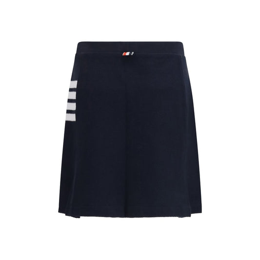 Thom Browne Blue Cotton Mini Skirt