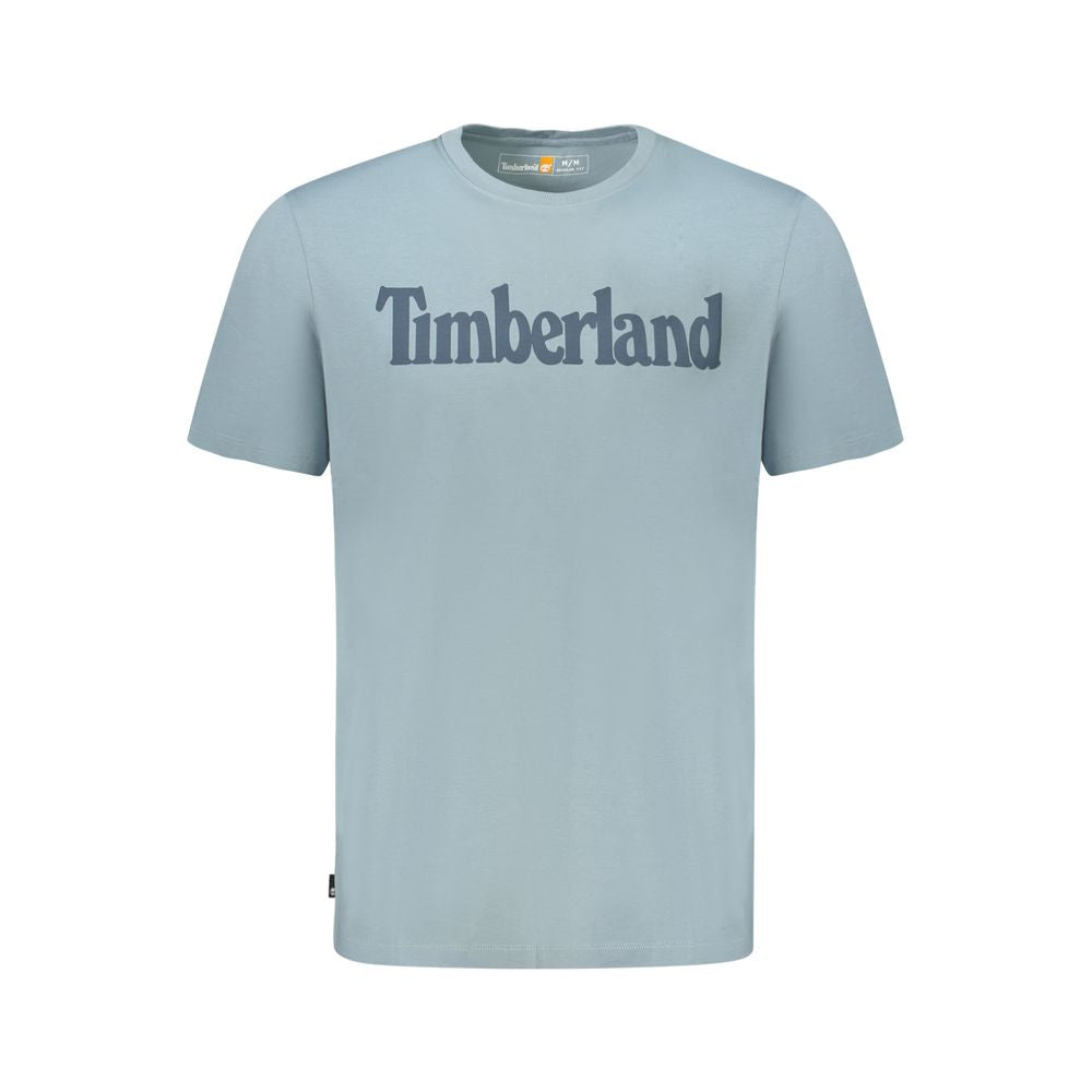 Timberland Light Blue Organic Cotton Men T-Shirt