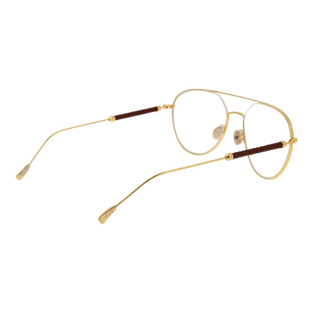 Tod's Gold Metal Glasses Frames