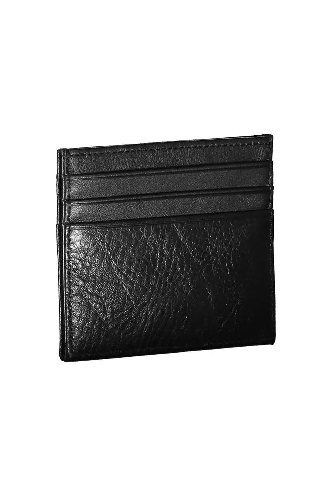 Tommy Hilfiger Black Leather Men Wallet